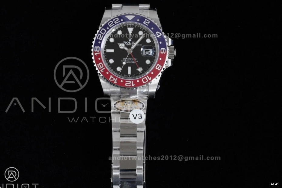 SH3285 Pepsi BLRO Edition Master Best Oyster New V3 On II GMT (UV 126710 SS Bezel 904L Upgraded) Bracelet ARF 1:1 0701